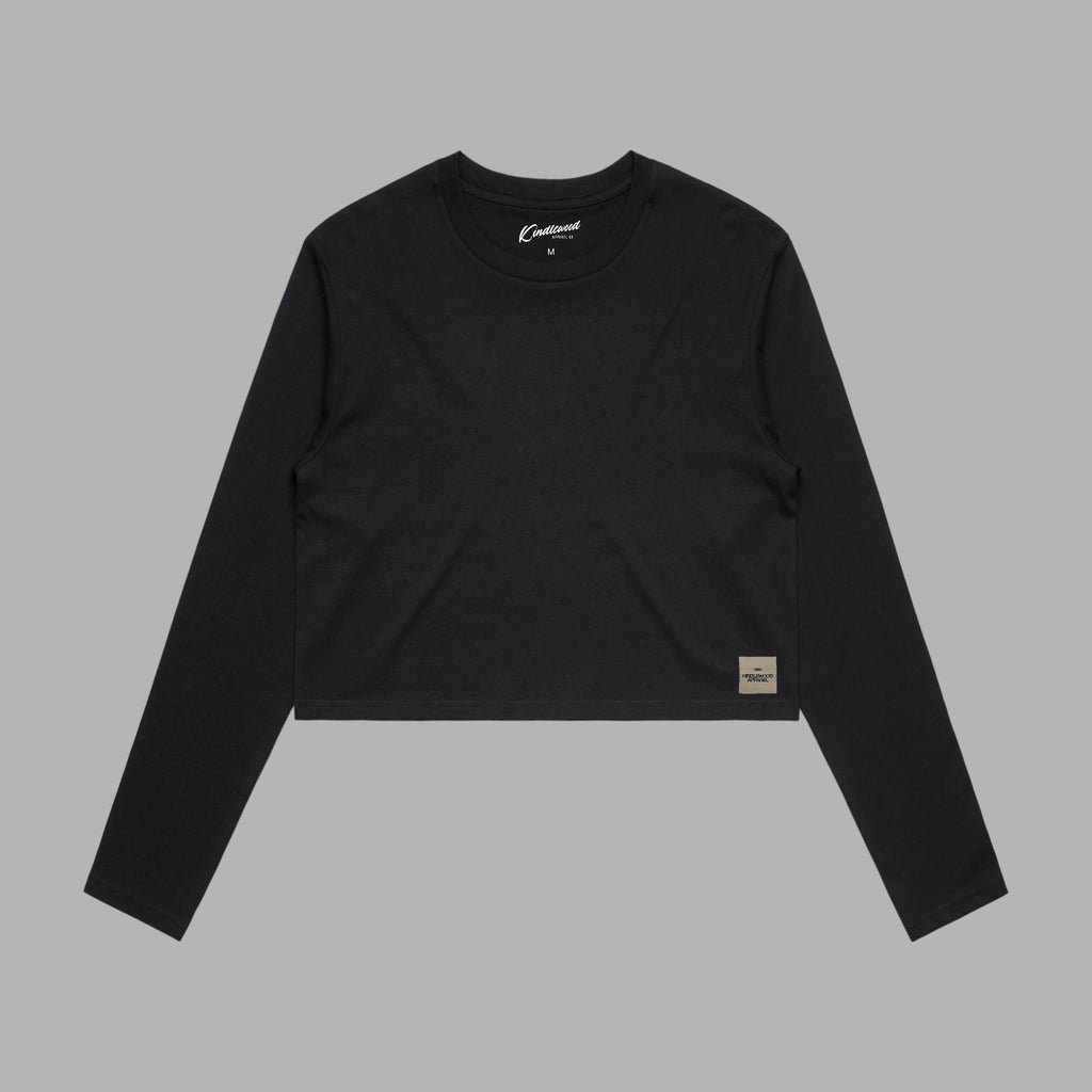 Women's Cotton Crop Tee (LS)