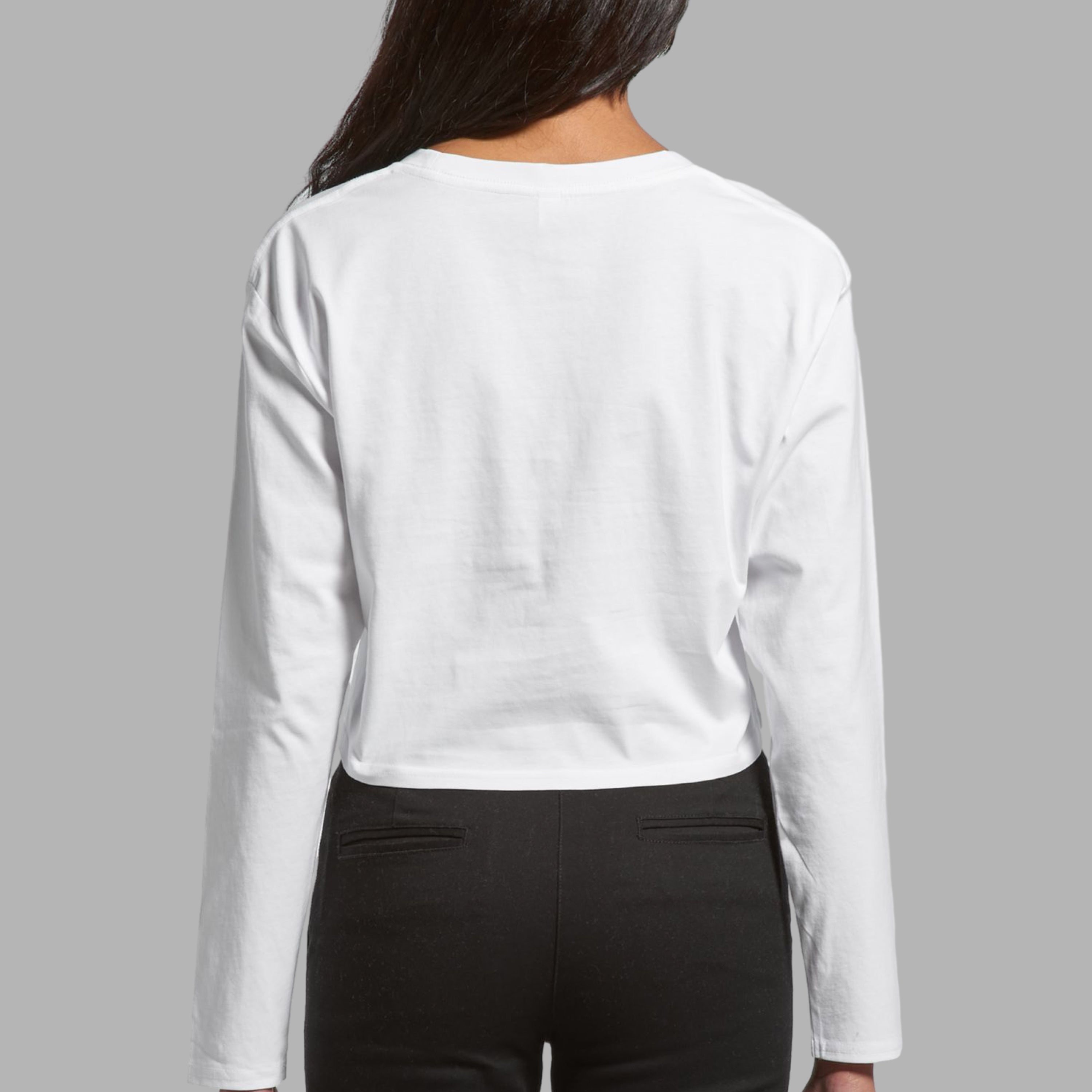 Women's Cotton Crop Tee (LS)