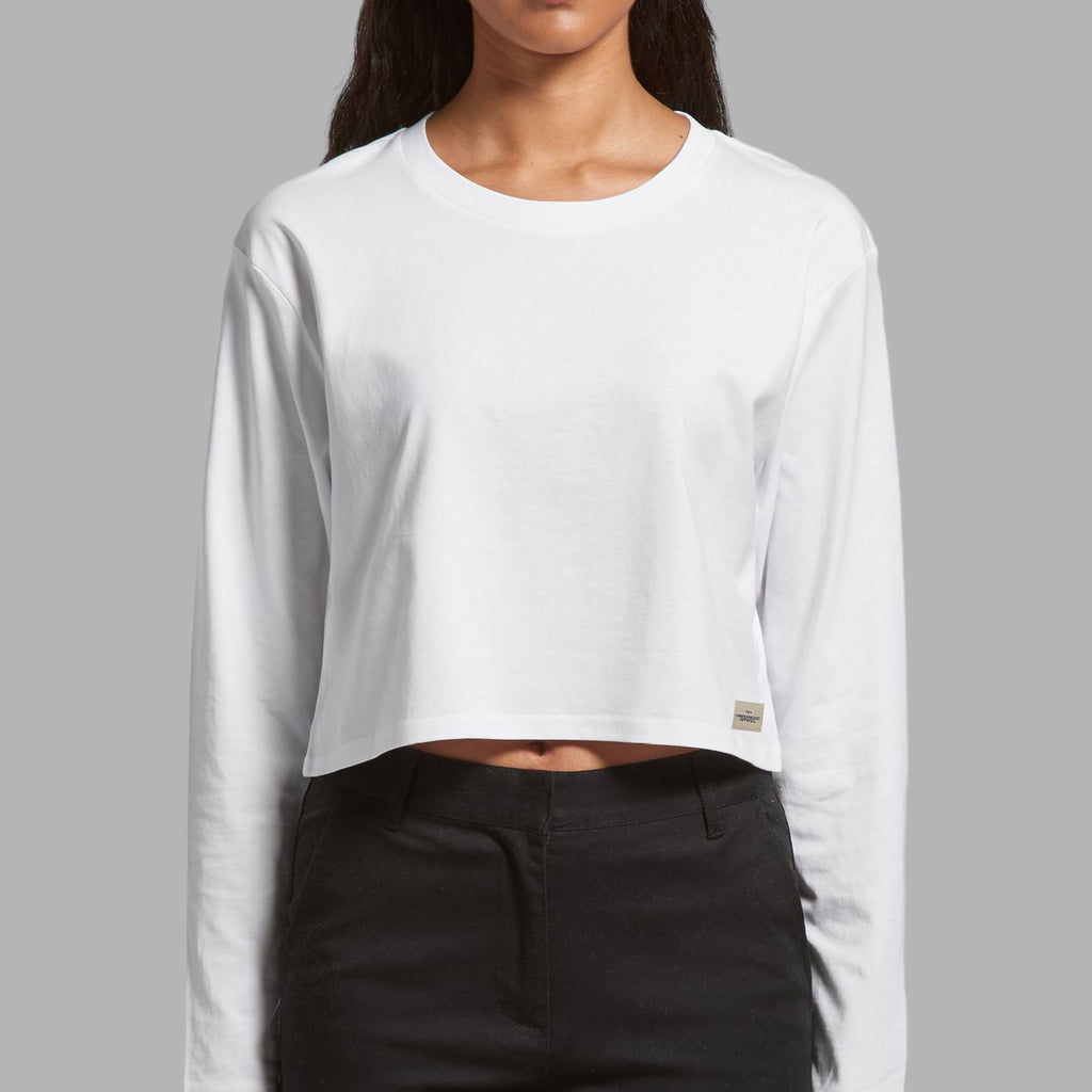 Women's Cotton Crop Tee (LS)